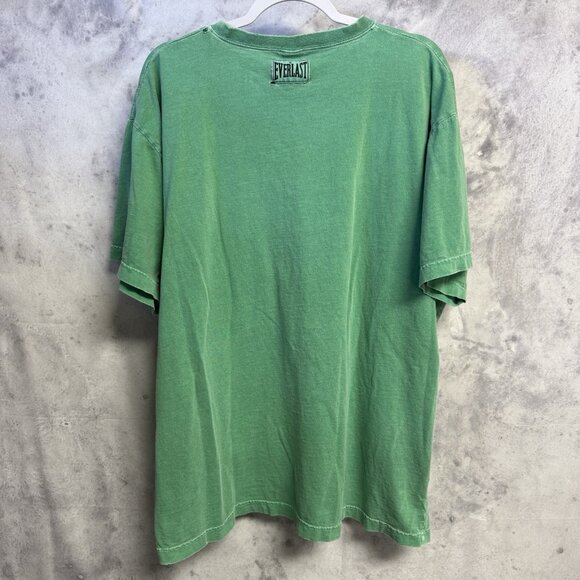 Everlast T Shirt Mens 2XL 26x29.5 Green Short Sleeve Workout Gym - Picture 3 of 8